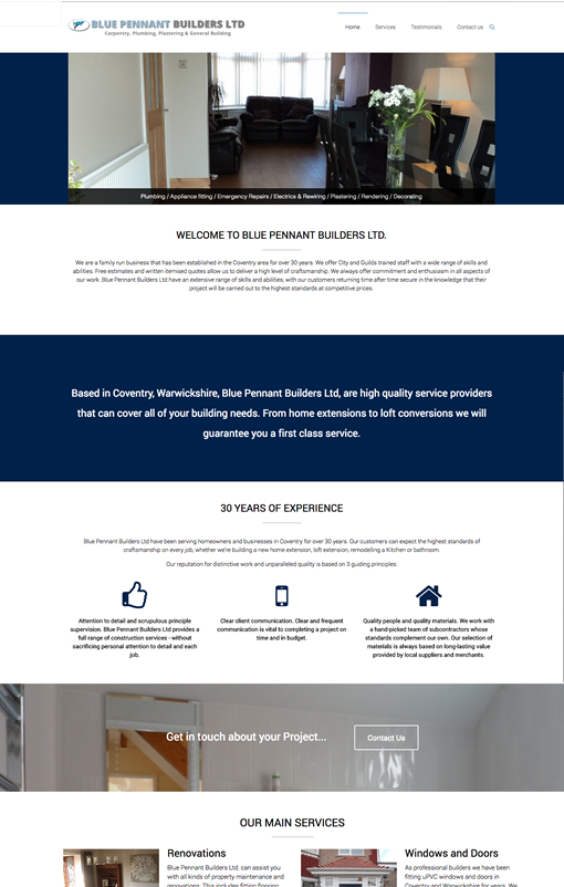 website design for builders