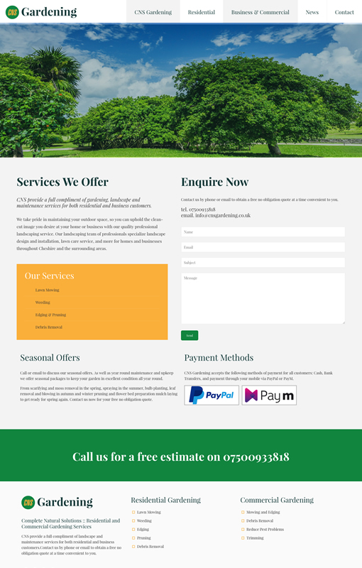 Nantwich website design