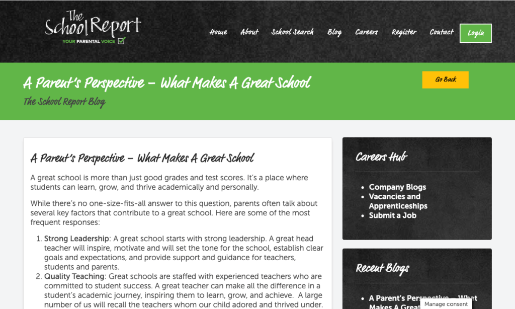 school website design uk